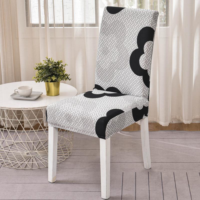 New Colors Chair Covers Floral Modern Slipcover For Dinning Room Wedding Stretch Elastic Furniture Protector