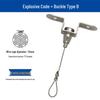 Adjustable Safety Hanging Kit: Rope, Buckle & Acrylic Board Line