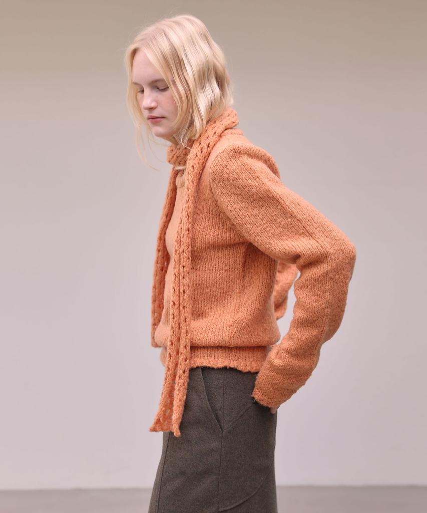 OURO Muffler Wool Knit [ Orange ]