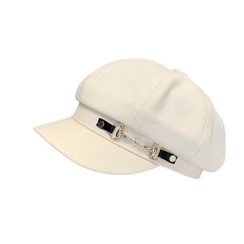 Women's Octagonal Sun Protection Beret - Trendy, Stylish, Versatile Hat for Spring/Summer, Logo Customizable