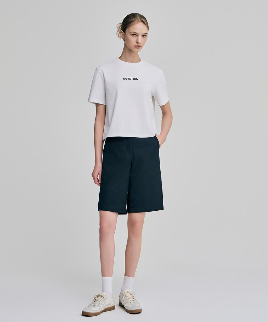 DUVETICA Mirasol Crop (Ivory) (Women'S Short Sleeve T-Shirt) (Type A)