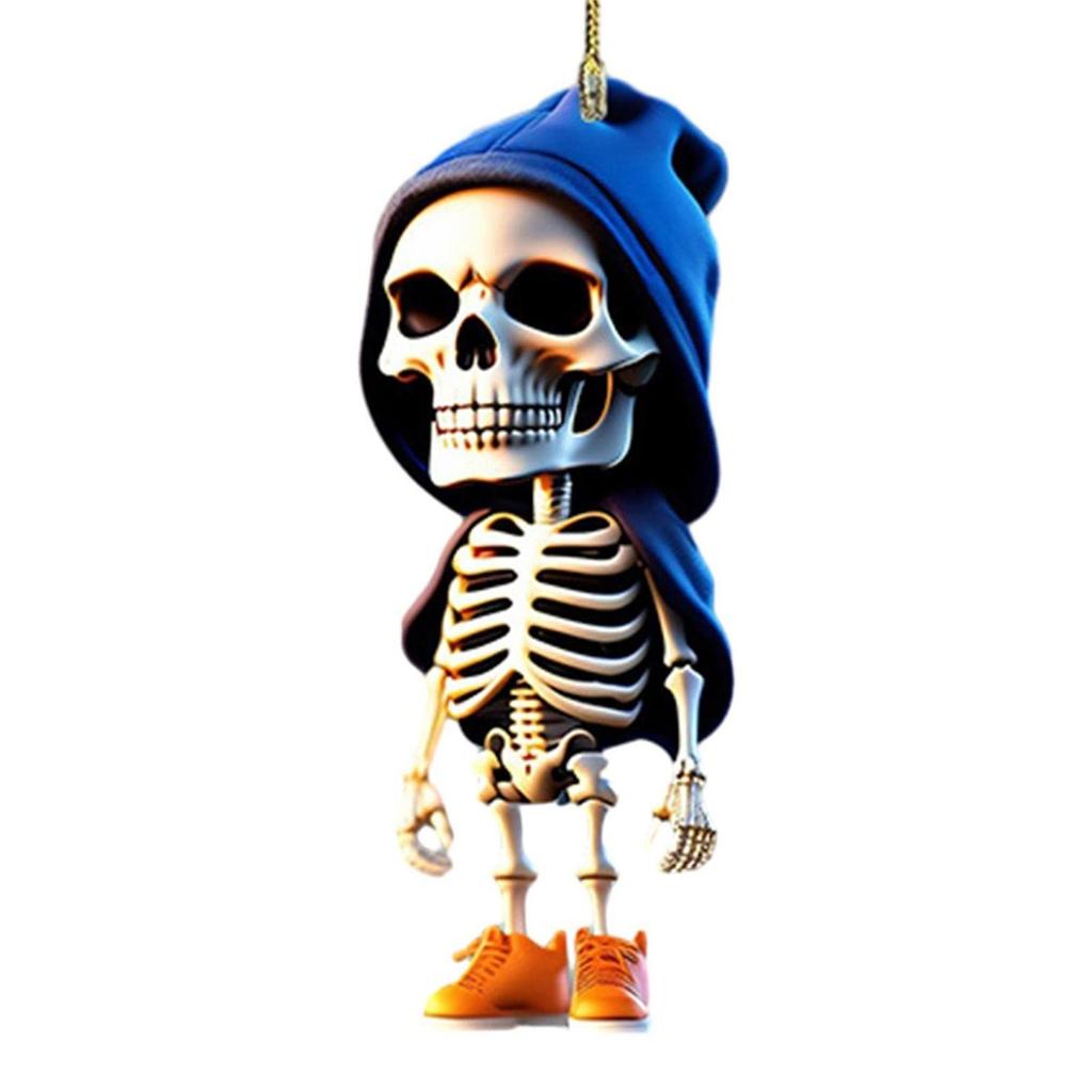 Horror Skull Pendant Decorative Charm Household Party Decoration Supplies for Children Girl Boys Festival Holiday Gift