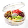 Multiurpose Chilled Serving Tray With Removable Lid Divided Compartments And Central Dip Bowl For Entertaining Gatherings