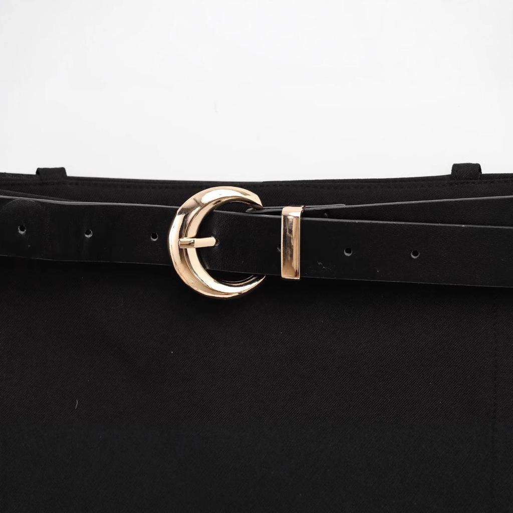 Belted Asymmetrical Double-Breasted High Waist Slimming Shorts - Spring/Summer 2025 Collection