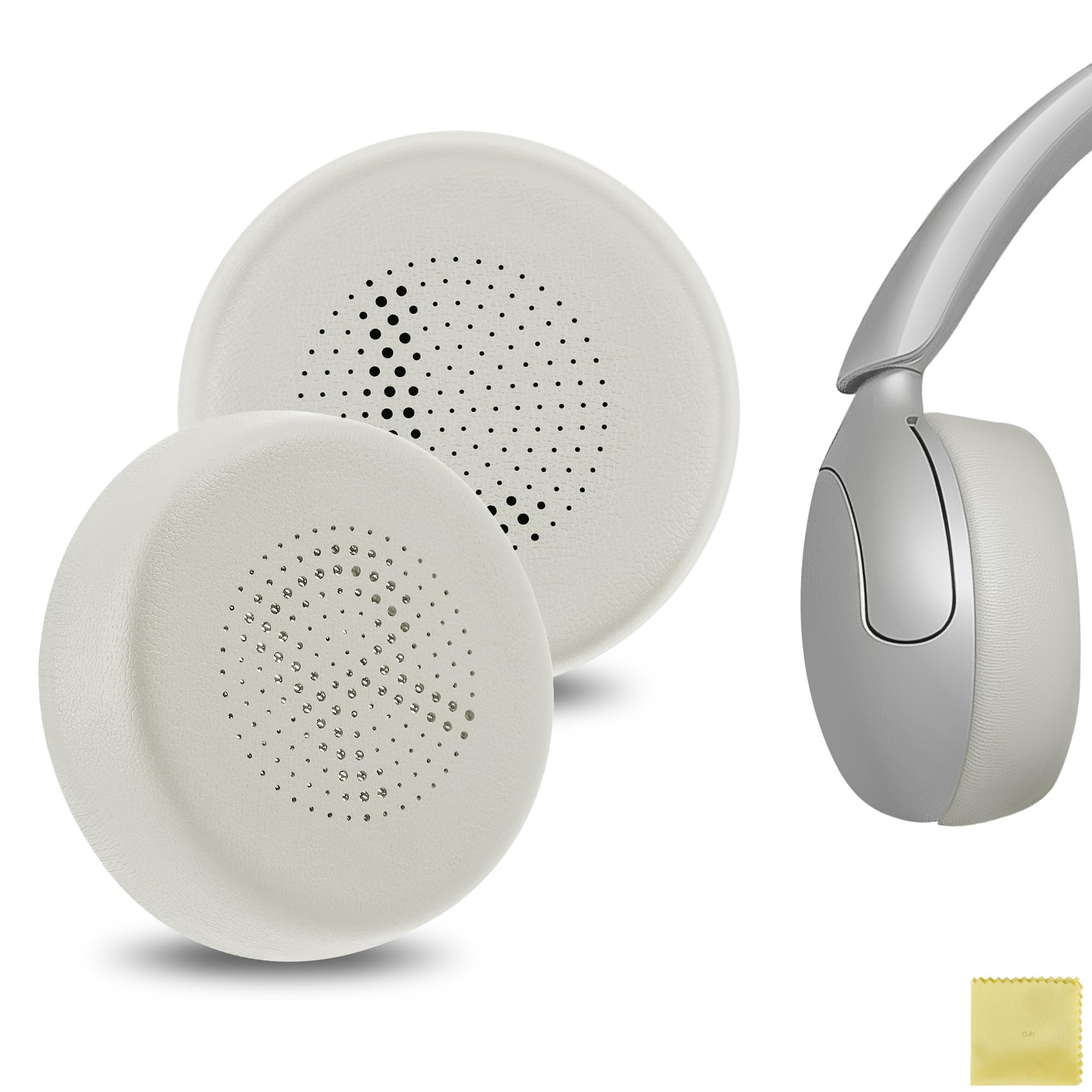 

Geekria QuickFit Амбушюры Совместимые с Беспроводными Наушниками-Вкладышами JLab Go Lux ANC, Амбушюры/Подушечки (Протеиновая кожа/Облачно-белый)