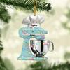 1pcs Christmas Pendant Creative Kitchen Mixer Decoration Christmas Tree Hanging Ornaments Funny Cartoon Family Home Decoration