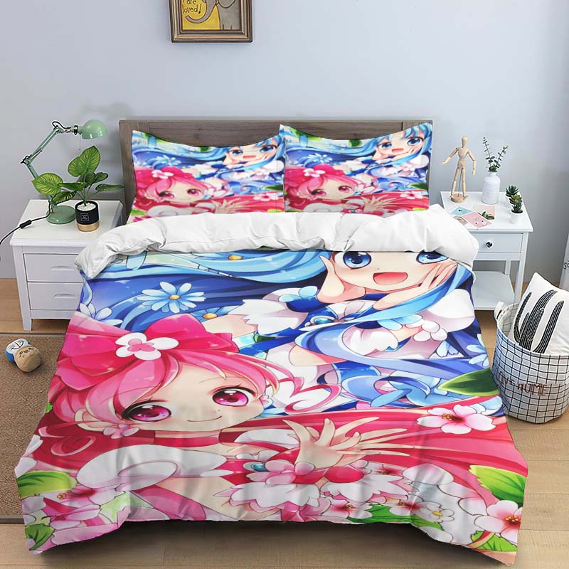 The Three-piece Pretty Cure Bedding Set—which Includes A Duvet Cover and Two Pillowcases—is The Perfect Holiday Choice.