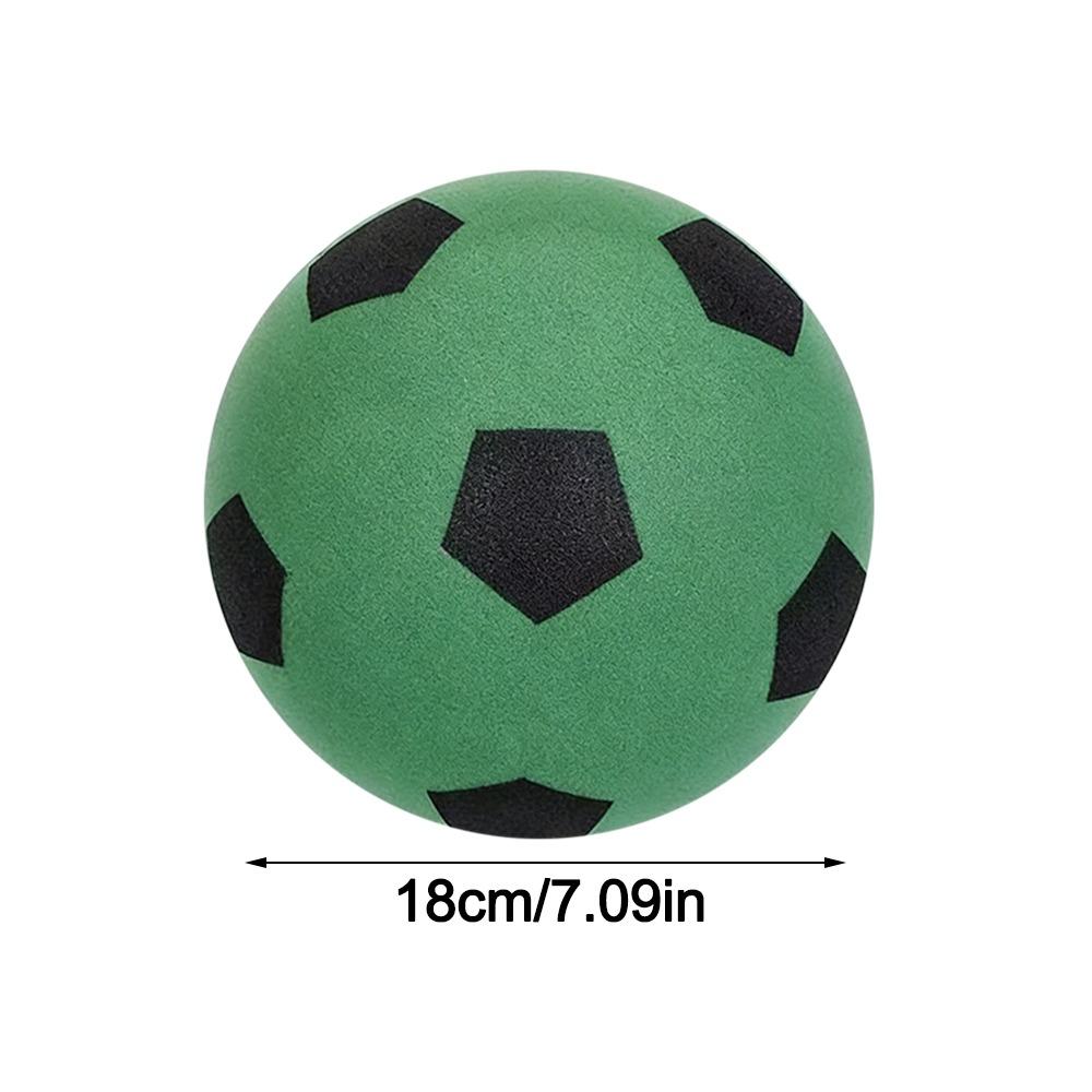 High-Elastic Silent Football Easy To Grip Lightweight Low Noise Foam Soccer Ball 18/21/24CM Low Noise Indoor Training Ball