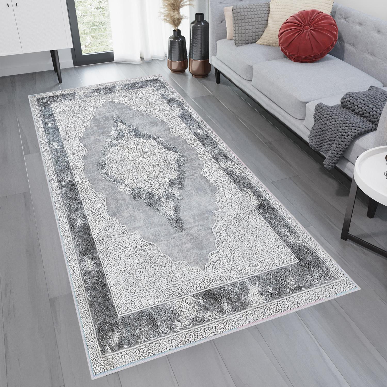 

Rovigo Home Моющийся ковер с набивным рисунком RVGHOME1764 50x80 серый