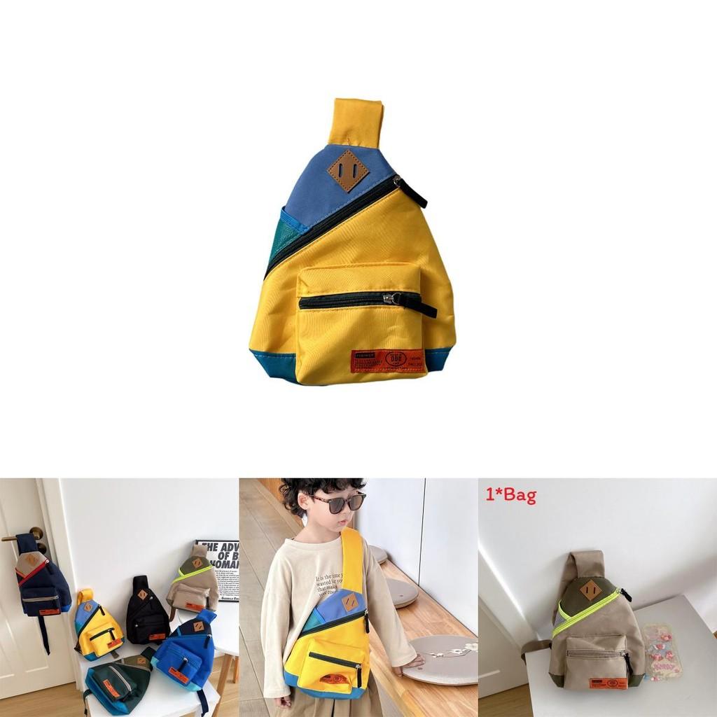 Trendy Unisex Toddler Crossbody Bag With Breathable Material For Preschool Kids