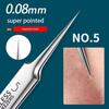Professional Blackhead Tweezers,High Hard Stainless Steel Blackhead Remover,Precision Pimple Popper Tool Kit,Blackhead Extractor