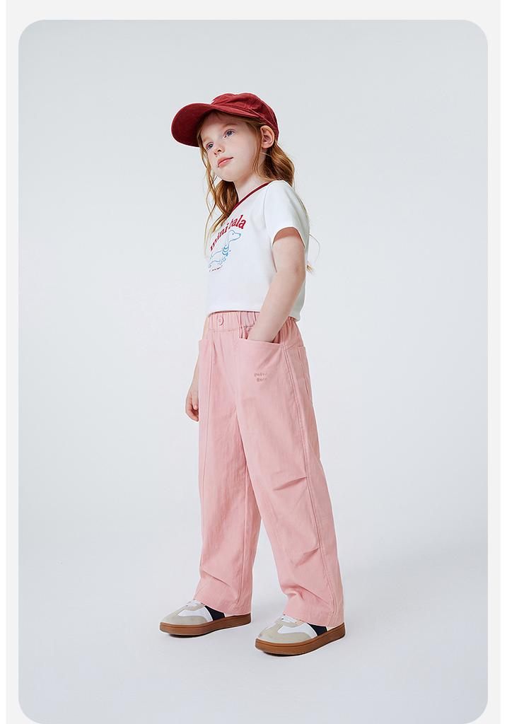 Mini Balabala Boys' and Girls' Outdoor Leisure Paratrooper Pants with Adjustable Legs 2026 Summer New Style