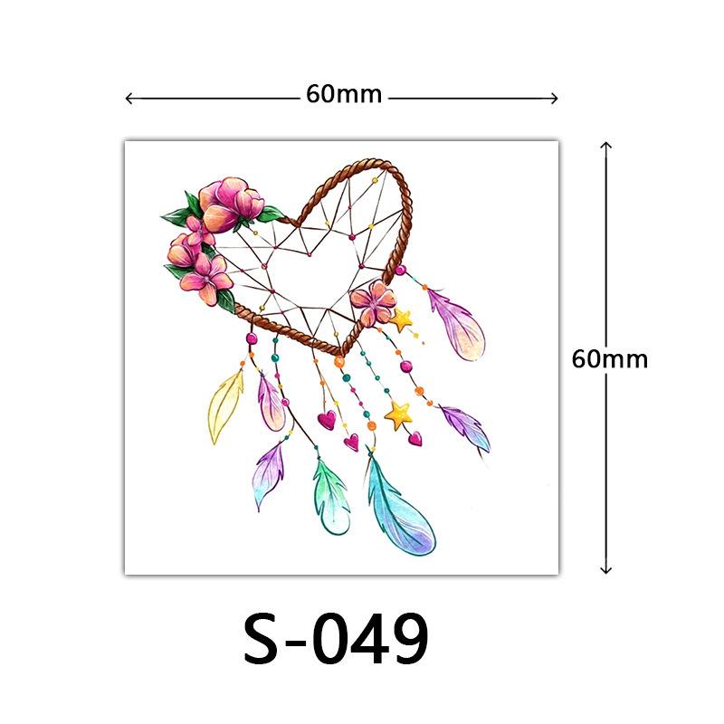 Small Flower Tattoo Stickers For Women 3d Color Tattoo Stickers Rose Lotus Butterfly Flower Tattoo 