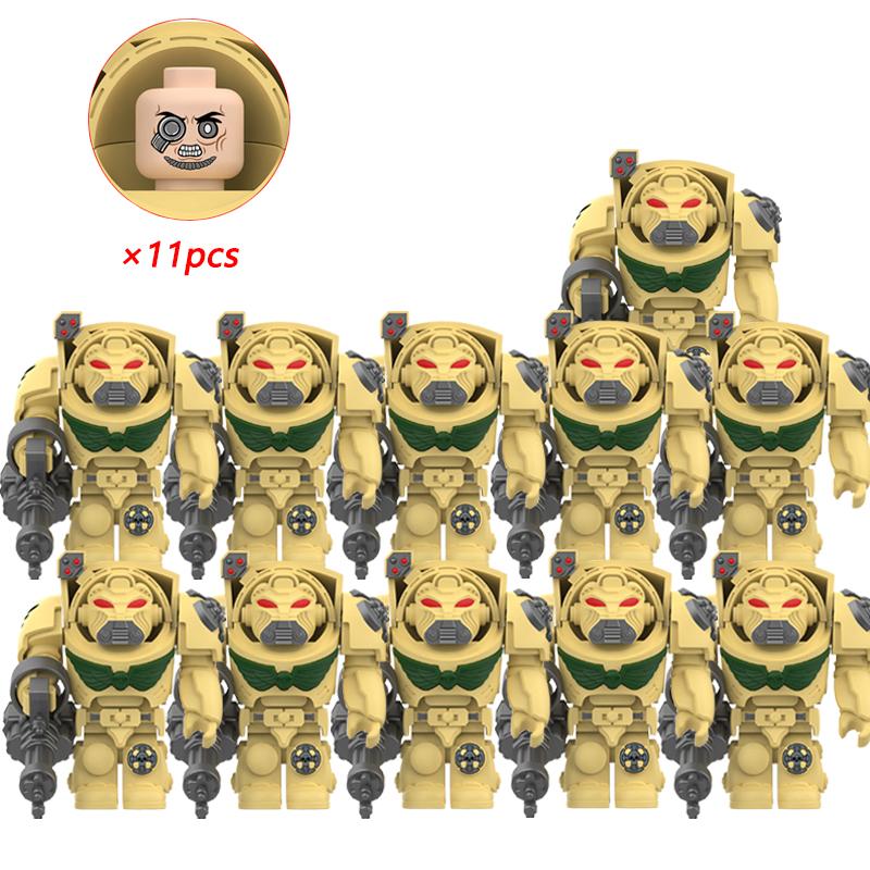 11pcs NEW Knights War Angels Ultramarines Templars War Soldiers Mini Action Figures Model Kids Toys Gift