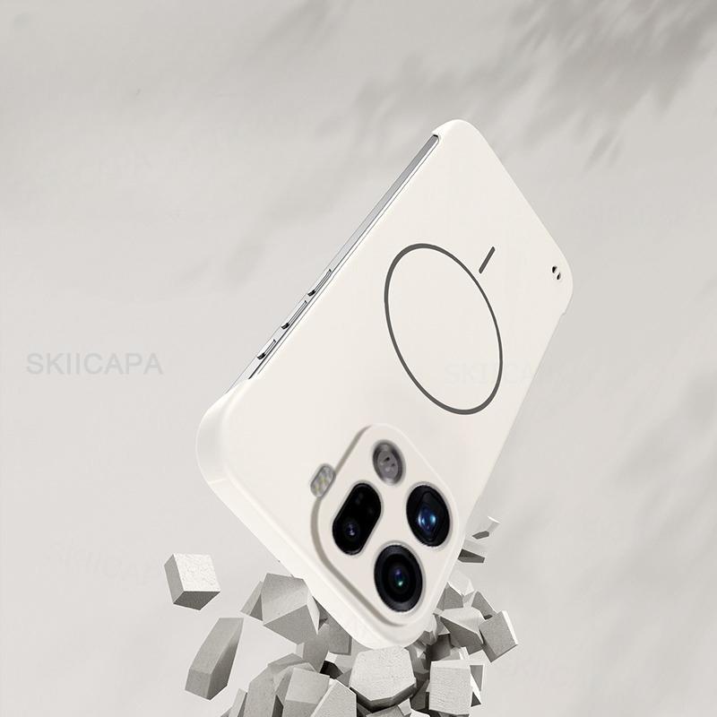 For Magsafe Bezel-less Phone Case for OPPO Find X9 Pro Ultra Thin Frameless Hard PC Magnetic Cover for OPPO Find X9Pro Funda