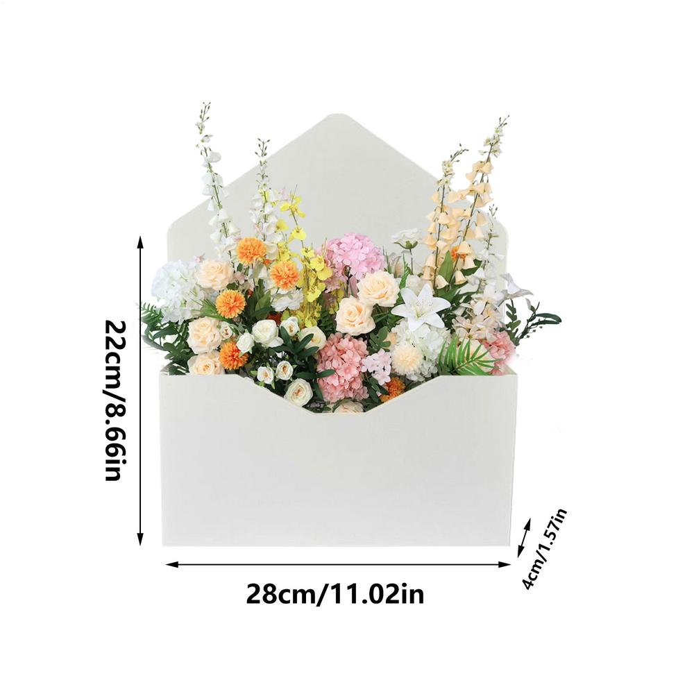5pcs Arrangements Floral Boxes Valentine's Day Envelope Gift Box Folding Paper Wrapping Bag Florist Bouquet Envelope Boxes