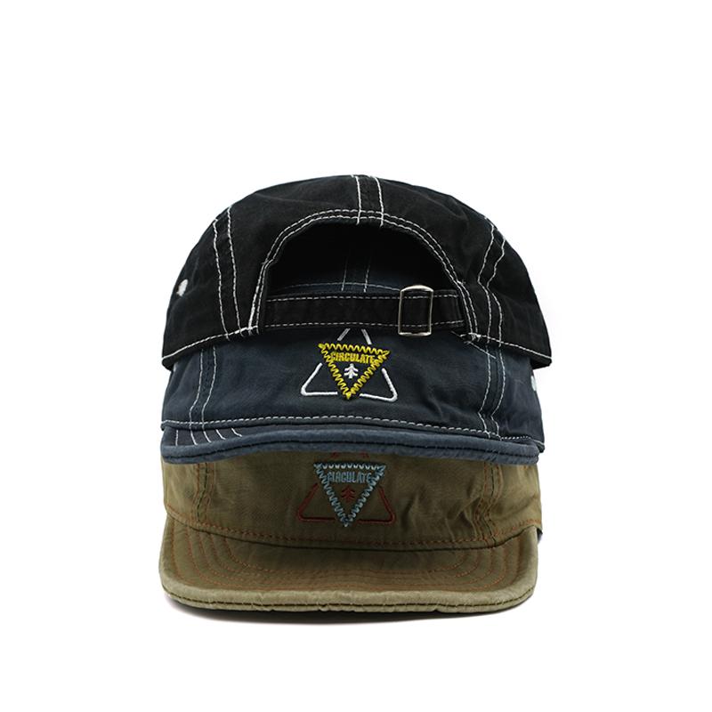 Embroidery Short Soft Brim Baseball Cap 5 Panels Cotton Dad Caps Adjustable Snapback Hat Hats Big Size Outdoor Travel Sunshade