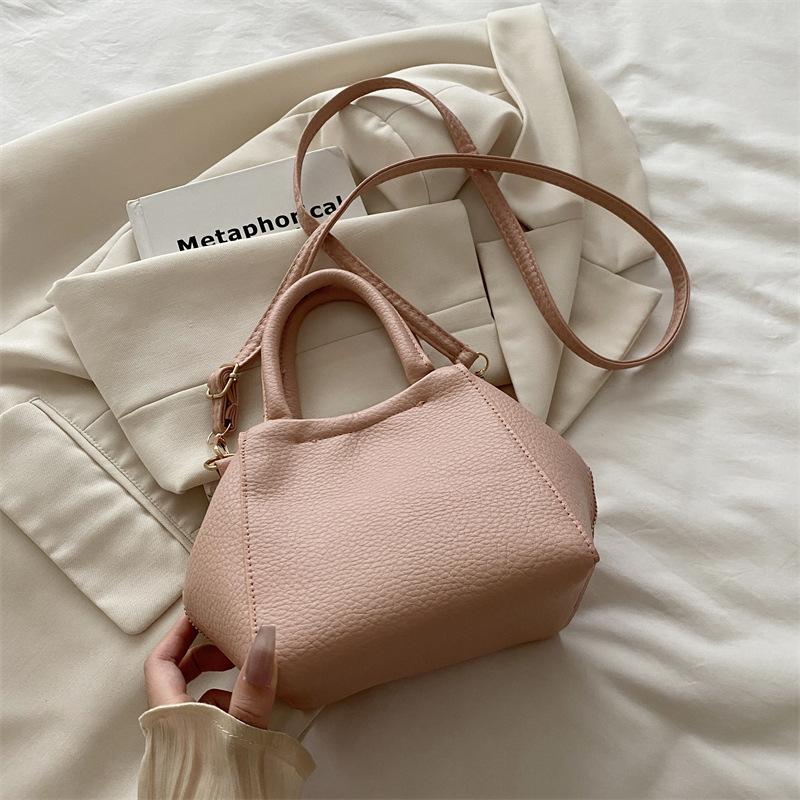 Bolsa de Cubo de Agua Portátil Simple con Apariencia Moderna y Elegante, Bolso Cruzado de Hombro Único para Mujer