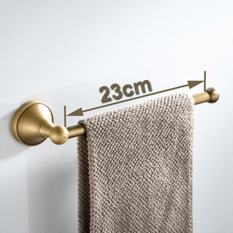Luxury Solid Brass Bathroom Accessories Set: Towel Bar, Paper Holder, Towel Ring, Robe Hook - Complete Modern Bathroom Set