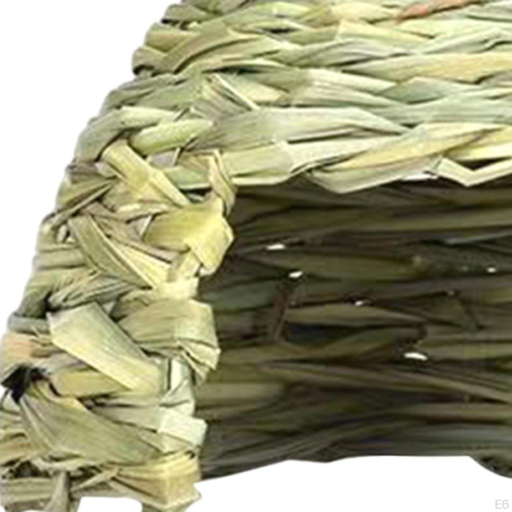 Baby Rabbit Hideaway Hut Bunny Grass Tunnel Hand Woven Nest Toy for