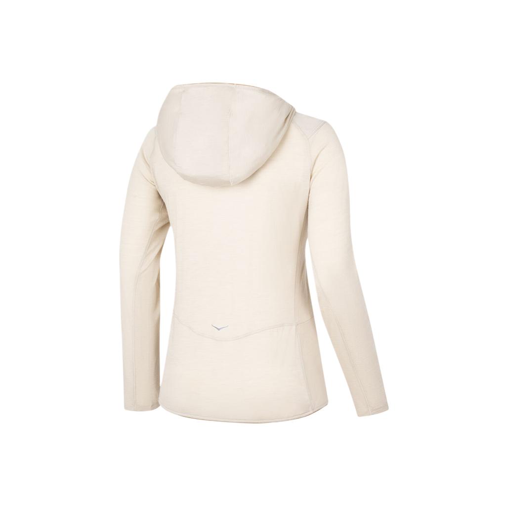HOKA One One Solid Color Hooded Long Sleeve Pullover Sweatshirt Women Tops 1182259-ORM
