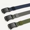 Men's Belt Tactical Canvas Automatic Metal Buckle Belt Durable Casual Outdoor Hunting Waist Adventure Training Jeans Pants Belt