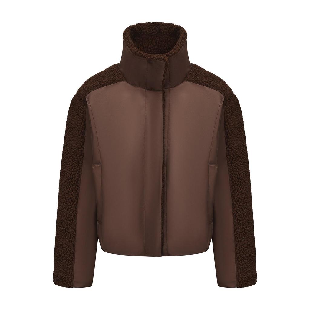 2025 Winter Retro Women's Long-Sleeve Lamb Wool Coat