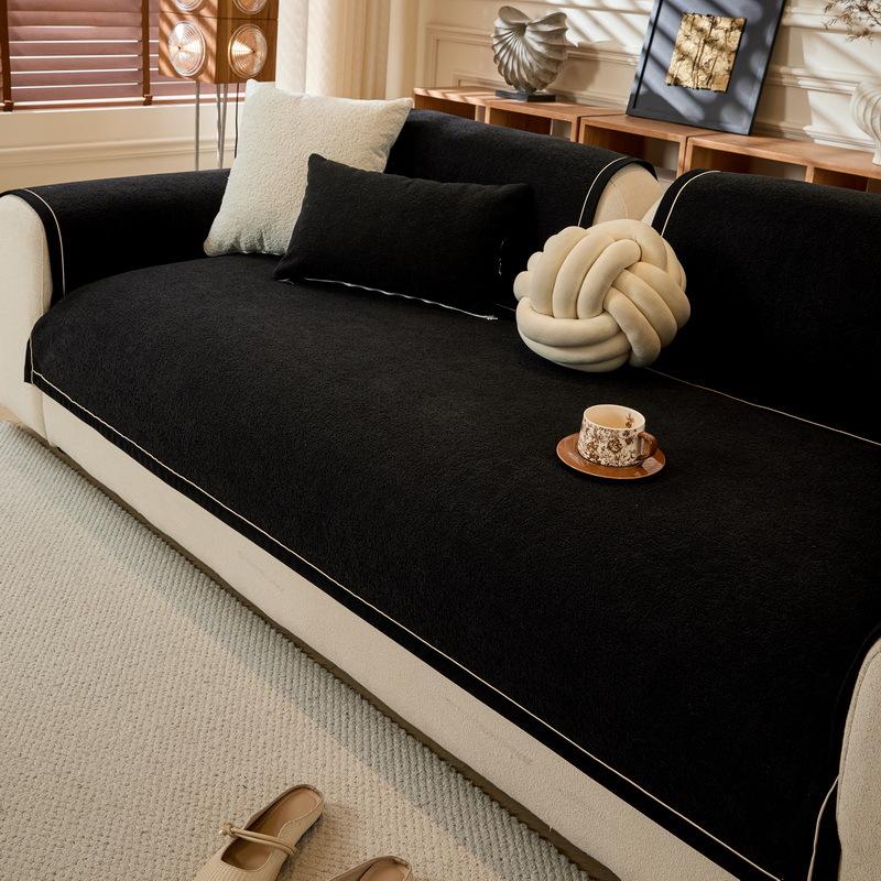 Light Luxury Sofa Cushion, Universal Seat Cushion For All Seasons, Non-Slip, Simple And Modern High-End Chenille Sofa Cushion Cover