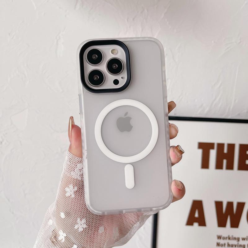 Suitable for Apple 15promax Phone Case, Matte Magnetic 13 Anti-drop, IPhone14 Full Package, Simple and High-end for Both Men and Women