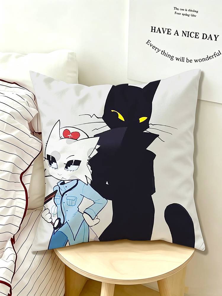 CUTE Animal hospital head nurse Pillow Case Pattern Printed Pillowcase For Living Room Sofa Cushion Cover