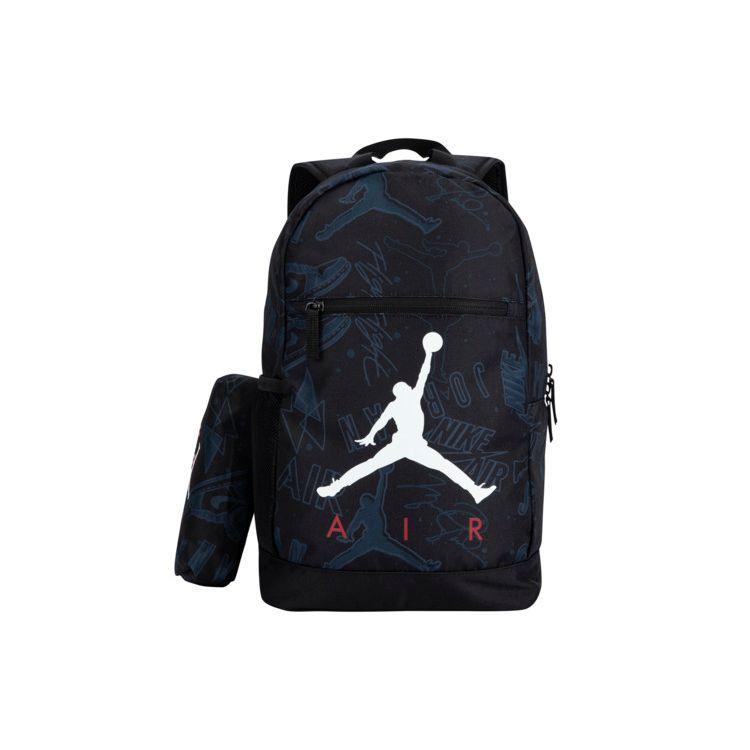 

Jordan Big Logo Graffiti Style Polyester Backpack With Pencil Case Unisex Backpacks Black JD2433038PS-001 Jet Black,4/7 254*152*406mm