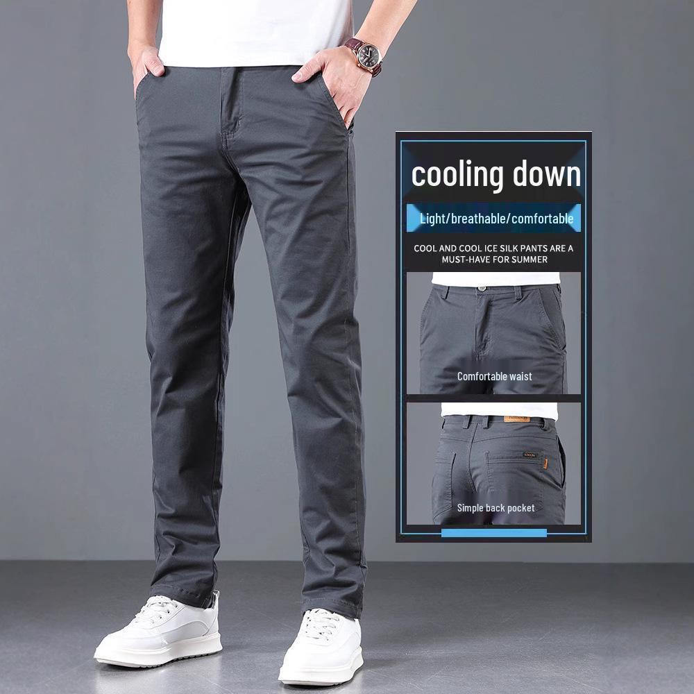 Herren Herbst Baumwolle Slim Fit Stretch Hose