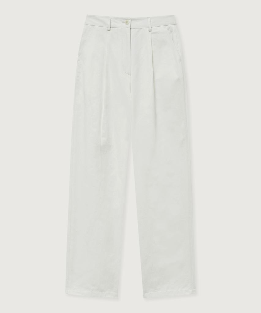 THEKNITCOMPANY (W) Soft Cotton One-Pleat Pants 3 Colors