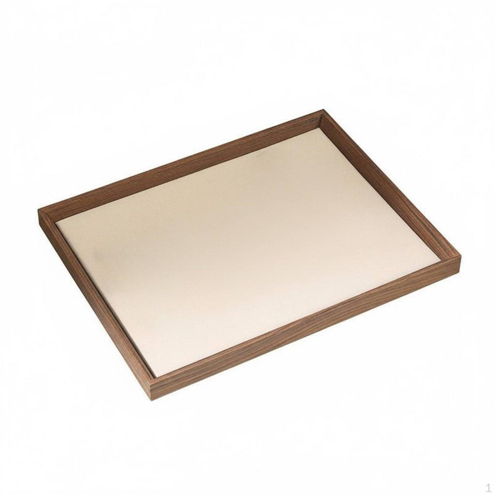 wooden Jewelry Display Tray Minimalist Showcase organizer Platter for Rings