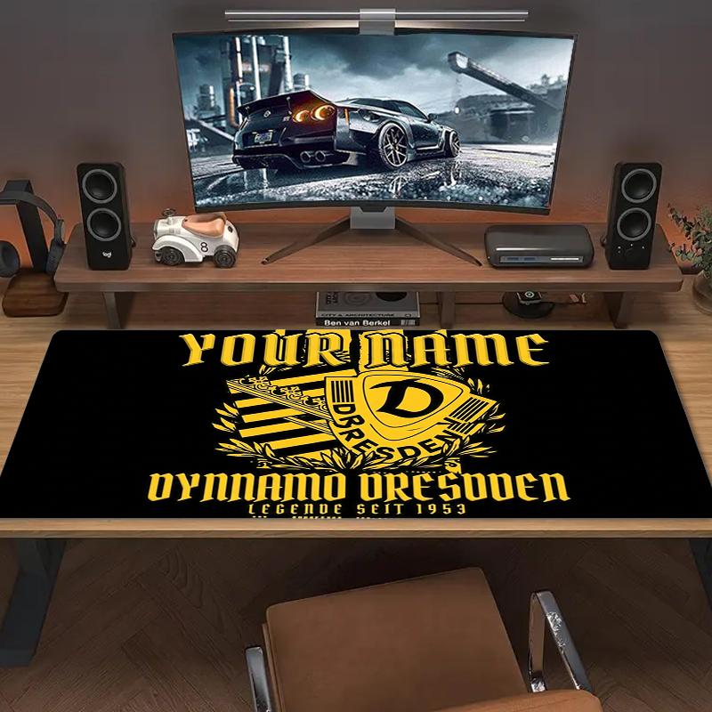 Custom Name Dynamo Dresden Mouse Pad Large Gaming Table Cushion Non-slip Laptop Tablet Big Mousepad XXL Mat Mini PC Playmat With Lock edge_XIA