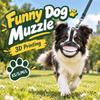 Breathable Funny Dog Muzzle Lightweight Dog Costume Muzzle Novelty Pet Mouth Cover  Pet Party