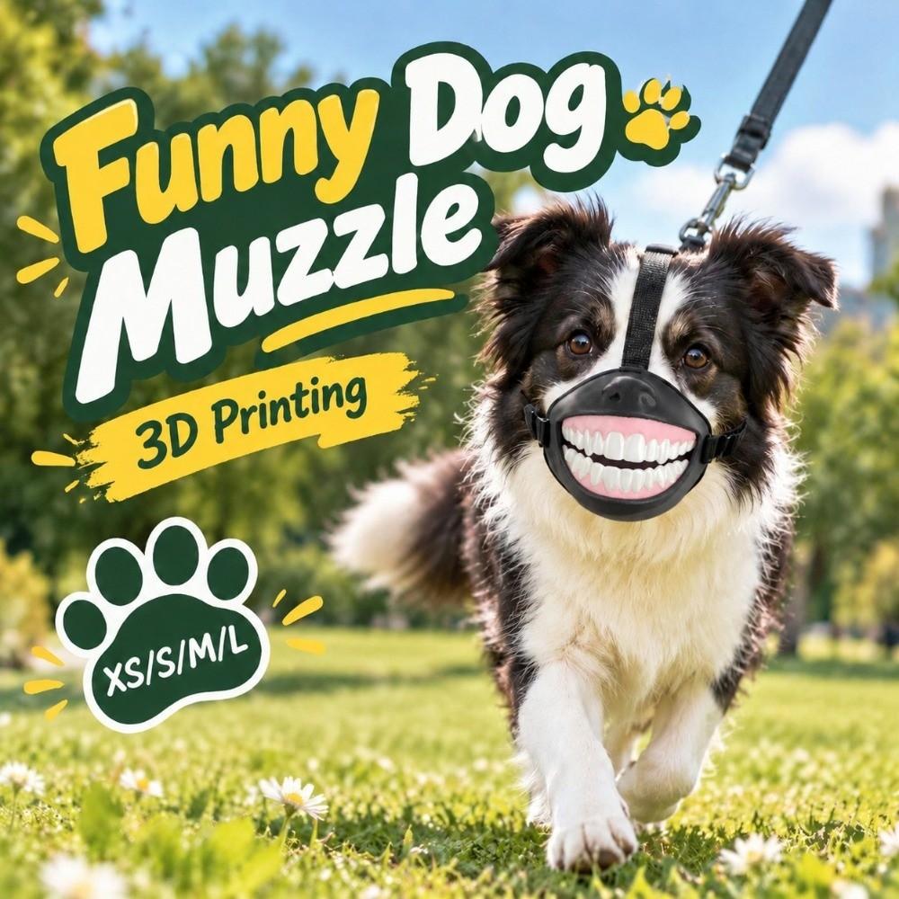 Breathable Funny Dog Muzzle Lightweight Dog Costume Muzzle Novelty Pet Mouth Cover Pet Party