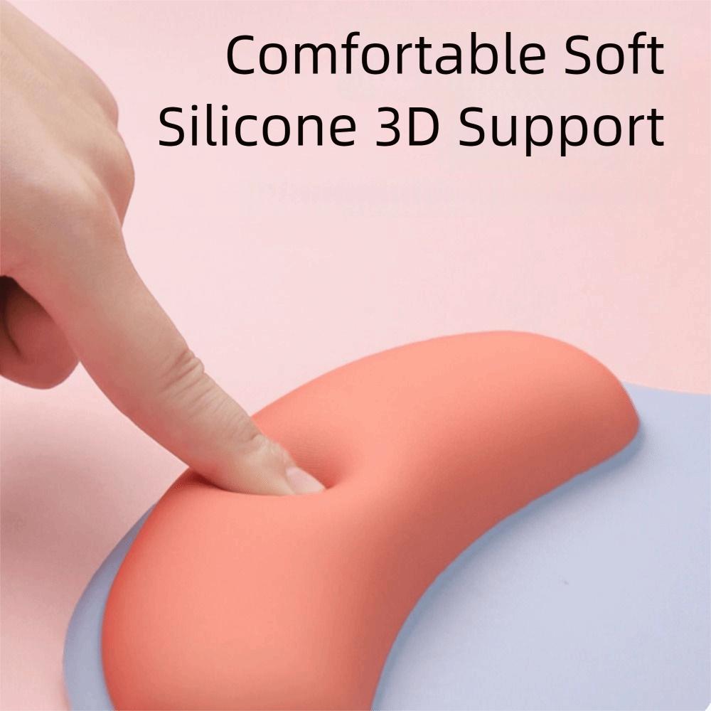 Rubber Base Wrist Support Pad Non-Slip Mouse Wrist Rest Convenient Wrist Rest Mouse Pad  Student