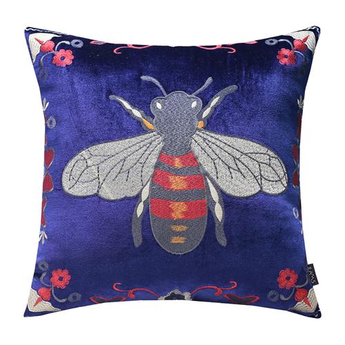 European Cushion Cover Animal Bee Embroidery Pillowcases Exquisite Cojines Decorativos Para Sofa Decorative Pillows Cushions