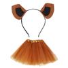 Tier-Cosplay-Kostüm mit Haarband und Rock für Kindergeburtstag Halloween