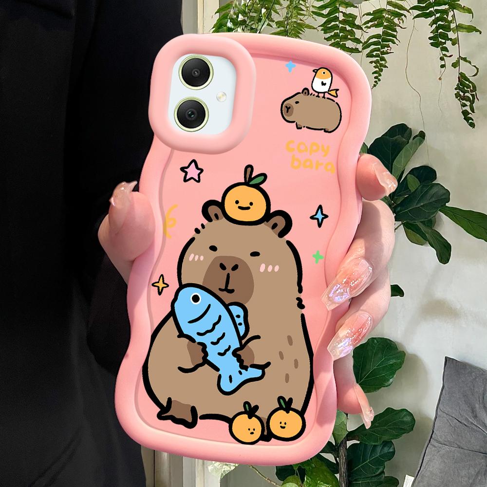 כיסוי טלפון רך חמוד דולפין מצויר לסמסונג גלקסי A52 A73 A12 S24 אולטרה 5G S23 S22 S21 S20 FE גלי קצה מגן גומי עמיד זעזועים