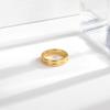18k Gold Titanium Steel Minimalist Ring for Women - Trendy High-End Jewelry