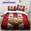 Sport Lisboa E Benfica Pattern Bedding,Quilt Set Quilt Cover Pillowcase Home Birthday Gift(1 * Duvet Cover + 2 * Pillowcase, Without Core)