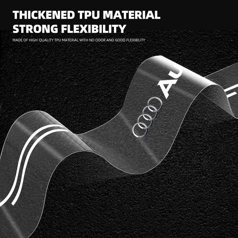 1Pcs Car Rear Bumper Trunk Guard Emblems 3D Stickers For Dgrb6 A4 A3 A5 A6 A7 A8 Q3 Q5 Q7 Q8 B5 B6 B7 B8 B9 Q7 8P 8V 8L
