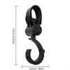 Bar Hangers Large Hook Stroller Hook Hook and Loop 360 Rotary Pushchair Hanger Durable Degree Hook Pram Accessories Car Seat