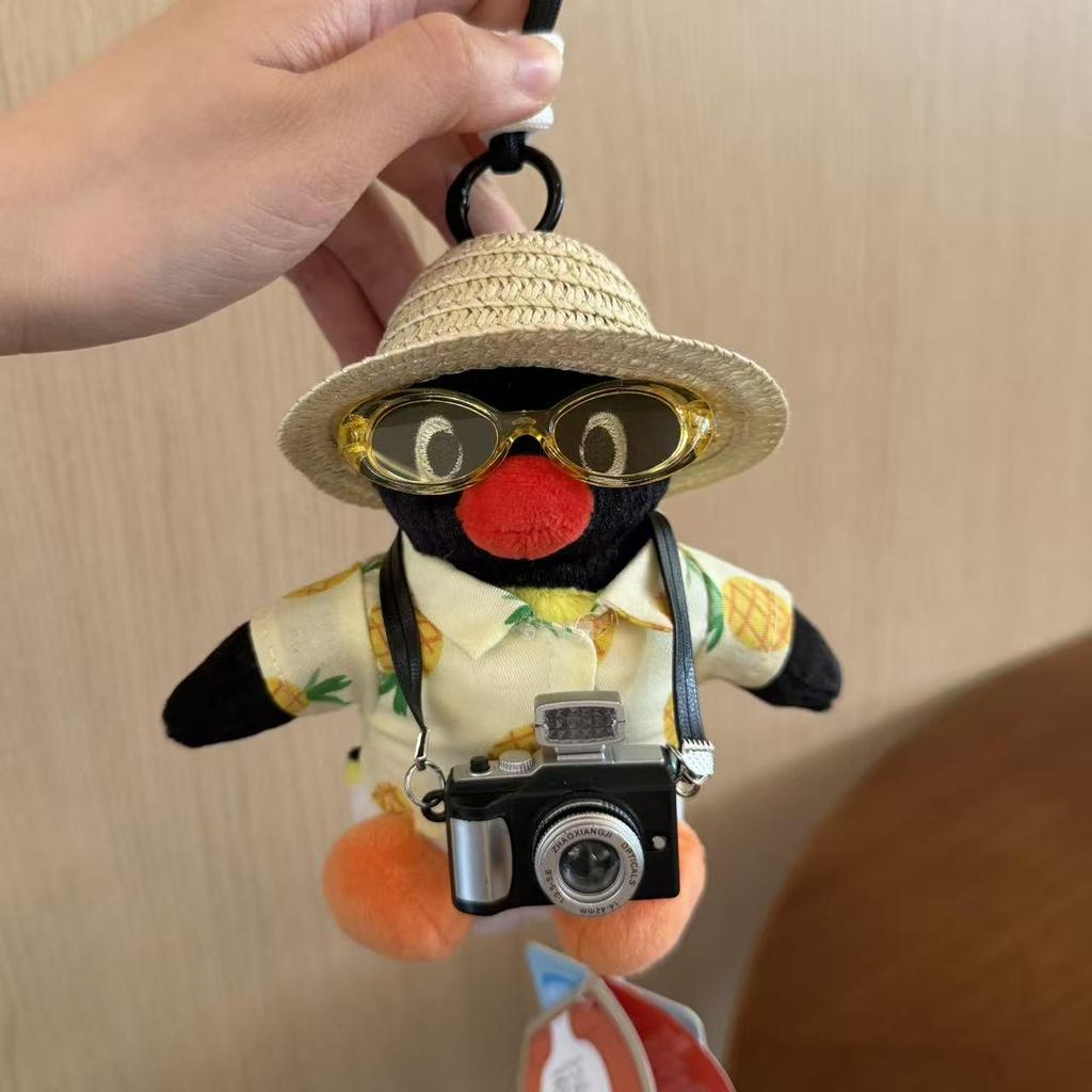 Genuine Penguin Family Bag Charm - Autumn/Winter Series Plush Toy Keychain
