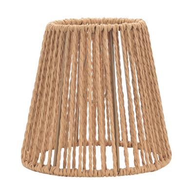 Paper Rope Lamp Shade Ceiling Light Fixture Shade Decorative Tabletop Lamp Shade Wall Sconces Light Cover for Table Floor Lamp