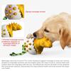 Bite Tough Dinosaur Egg Dog Chew Toy Solid Rubber Puppy Teething Toy Aggressive Chewers