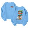 Children's Fashionable Lightweight Long-sleeved Round Neck Pullover With Pockets Printed Pullover