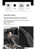 Genuine Leather Steering Wheel Cover for Toyota Camry 2006-2022 - All-Season Universal Fit with Carbon Fiber Suede